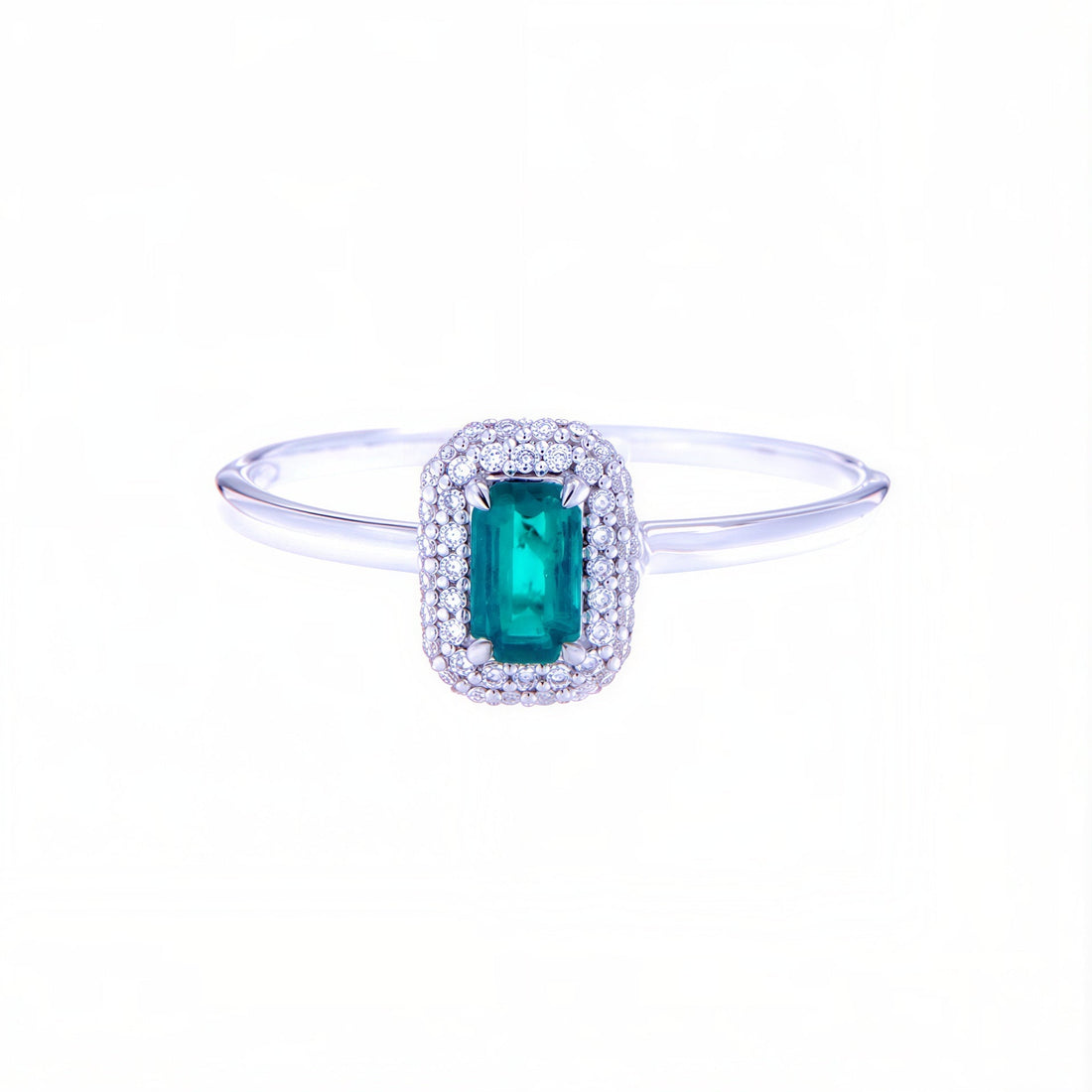 Natural emerald and diamond ring for Emerald in Vedic Astrology guide