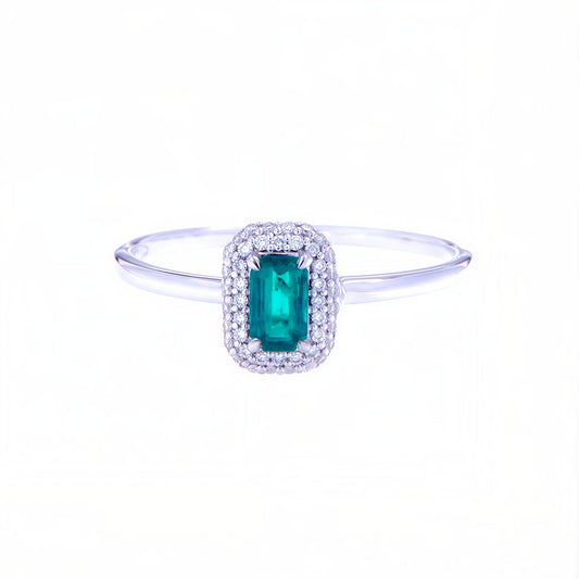 Natural emerald and diamond ring for Emerald in Vedic Astrology guide